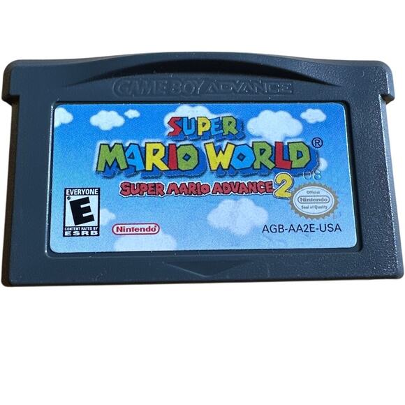Super Mario World Advance 2 Nintendo GBA Game Cartridge Tested Authentic - Picture 1 of 3